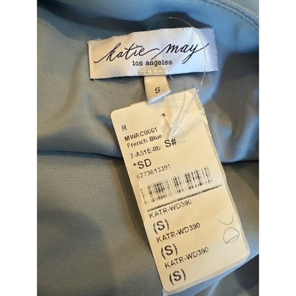 Katie May X Revolve Rebecca Gown in French Blue Small New Womens Maxi Dress - Picture 8 of 10